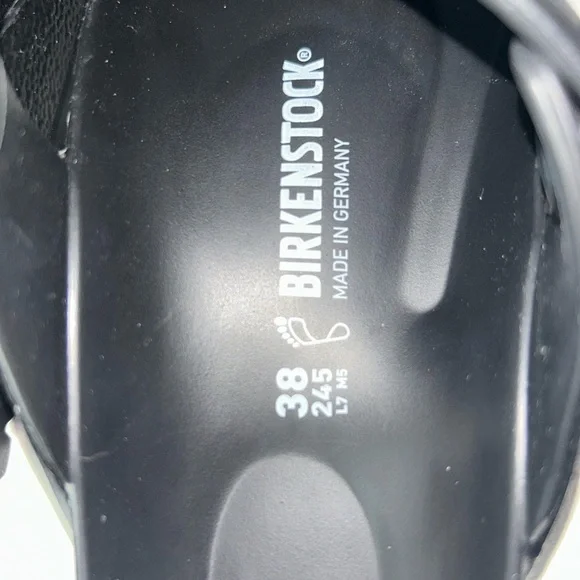 New Birkenstock Gizeh Black EVA Sandals Sz 38 Sz 7 - Picture 7 of 8